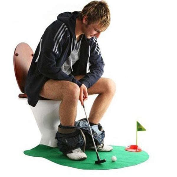Toilet Golf Putter Set